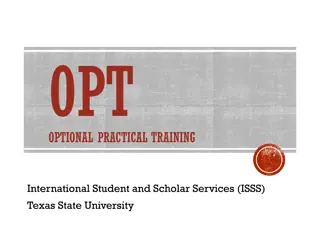 Optional Practical Training (OPT) for International Students at Texas State University