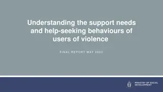 Support Needs and Help-Seeking Behaviours of Users of Violence