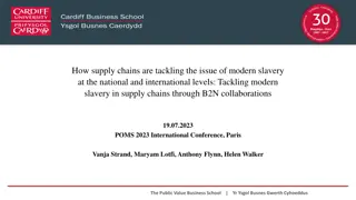 Tackling Modern Slavery in Supply Chains Through Collaboration