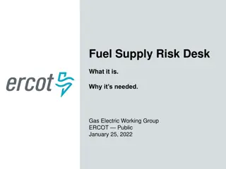 ERCOT Fuel Supply Risk Desk Operations