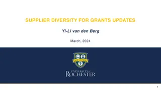 Enhancing Supplier Diversity for Grants Updates in Corporate Procurement