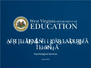 Effective Medicaid Procedure Code Changes for Psychological Services - August 2019