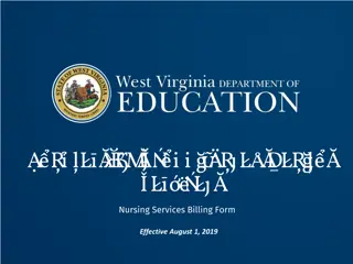 School-Based Health Services: Billing Forms and Procedures