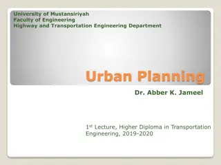 Urban Area Planning and Transportation Engineering Overview
