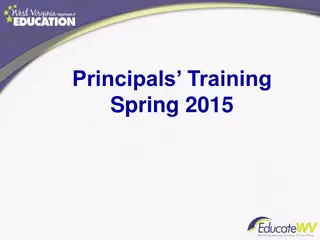 Principals Training Spring 2015 Pre-Test Details