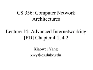 Advanced Internetworking Lecture: Building Robust Routing Systems and Virtual Networks