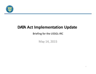 DATA Act Implementation and Goals for US Federal Funding Transparency