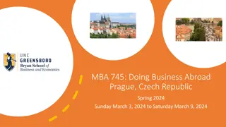 Experience Doing Business Abroad in Prague - Spring 2024