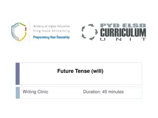 Future Tense Structures for English Writing