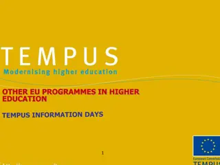 European Higher Education Programmes and Scholarships