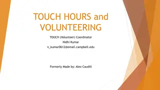 TOUCH Hours and Volunteering Guidelines for Medical Students