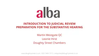 Judicial Review Preparation and Procedures