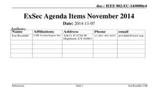 IEEE 802 Venue Contract Status Updates