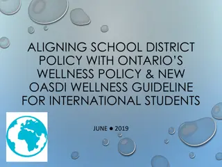 Aligning School District Policy with Ontario's Wellness Policy for International Students