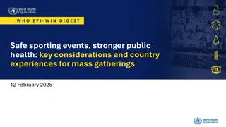 Key Considerations for Safe Sporting Events and Public Health at Mass Gatherings