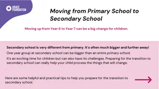 Helpful Tips for Transitioning to Secondary School