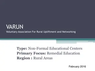 VARUN Voluntary Association for Rural Upliftment and Networking in Chandauli District