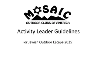 Jewish Outdoor Escape 2025 Leader Guidelines and Tips
