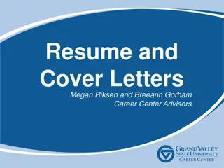 Resume and Cover Letters: Essential Tips for Job Application Success