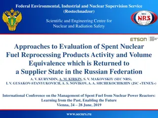 Review of Return Process for Spent Nuclear Fuel Reprocessing Products