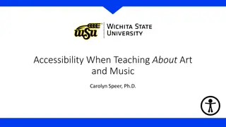 Accessibility in Art and Music Education