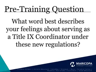 Navigating the New Title IX Regulations: A Conductor's Guide