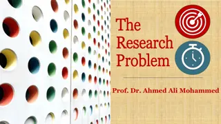 How to Address a Research Problem by Prof. Dr. Ahmed Ali Mohammed