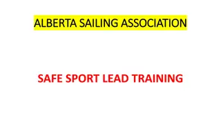 Alberta Sailing Association Safe Sport Leads Training