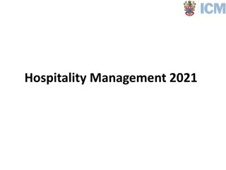 Hospitality Management 2021 Overview