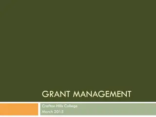 Efficient Grant Management Strategies for Crafton Hills College