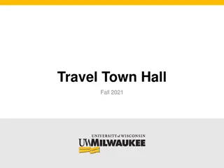 Travel Town Hall Fall 2021 Agenda and Booking Procedures