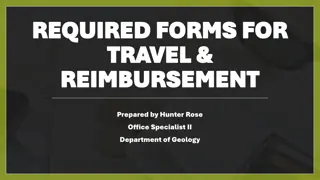 Required Forms and Tips for Travel Reimbursement