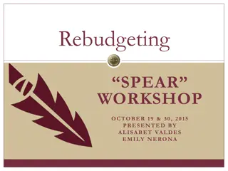 Rebudgeting Process and Amendments