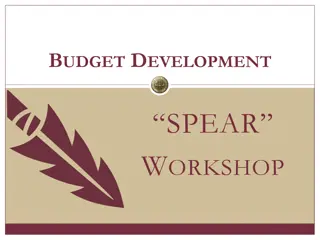Budget Development Spear Workshop