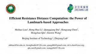 Efficient Resistance Distance Computation: Landmark-based Approaches