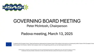 Governing Board Meeting Overview and Beneficiaries List