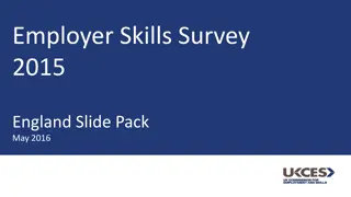 Insightful Employer Skills Survey 2015 Findings in England