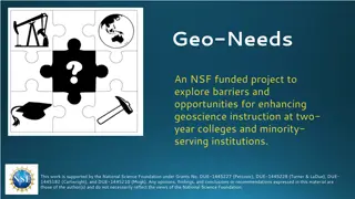 Geo-Needs Project Opportunities