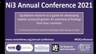 Prosocial Games Development: Insights from Qualitative Research in Multiple Countries