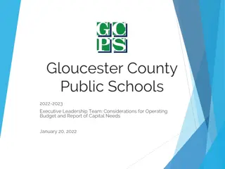 Gloucester County Public Schools 2022-2023 Budget and Capital Needs Report