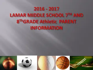 Lamar Middle School Athletics Information