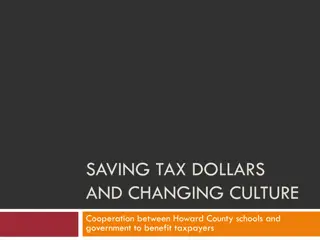 Cooperation for Tax Savings: Howard County Schools and Government Efficiency