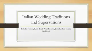 Italian Wedding Traditions and Superstitions