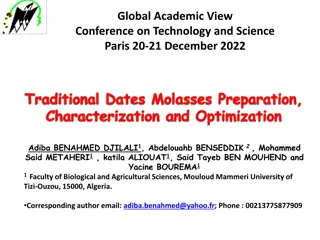 Traditional Molasses Preparation and Optimization Study in Algeria