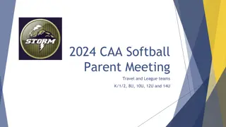 CAA Softball Parent Meeting 2024: Program Overview and Key Dates