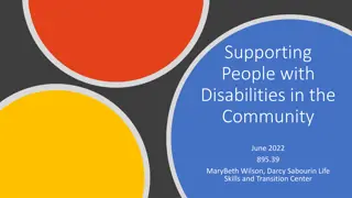 Empowering Individuals with Disabilities in the Community