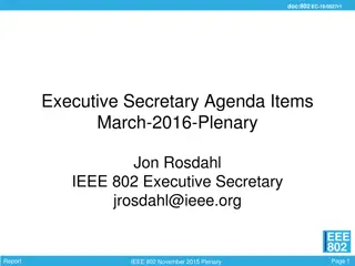 IEEE 802 March 2016 Plenary Meeting Details