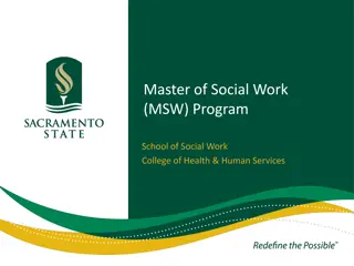 Master of Social Work (MSW) Program at School of Social Work