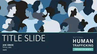 Public Health Approach to Human Trafficking: Definitions and Red Flags