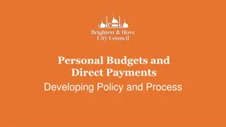 Personal Budgets and Direct Payments for Children with SEND